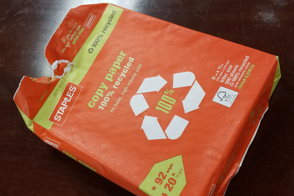 Why you shouldn't recycle that bright-orange paper