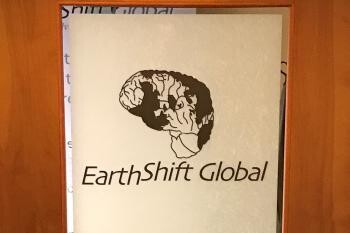 EarthShift Global door logo