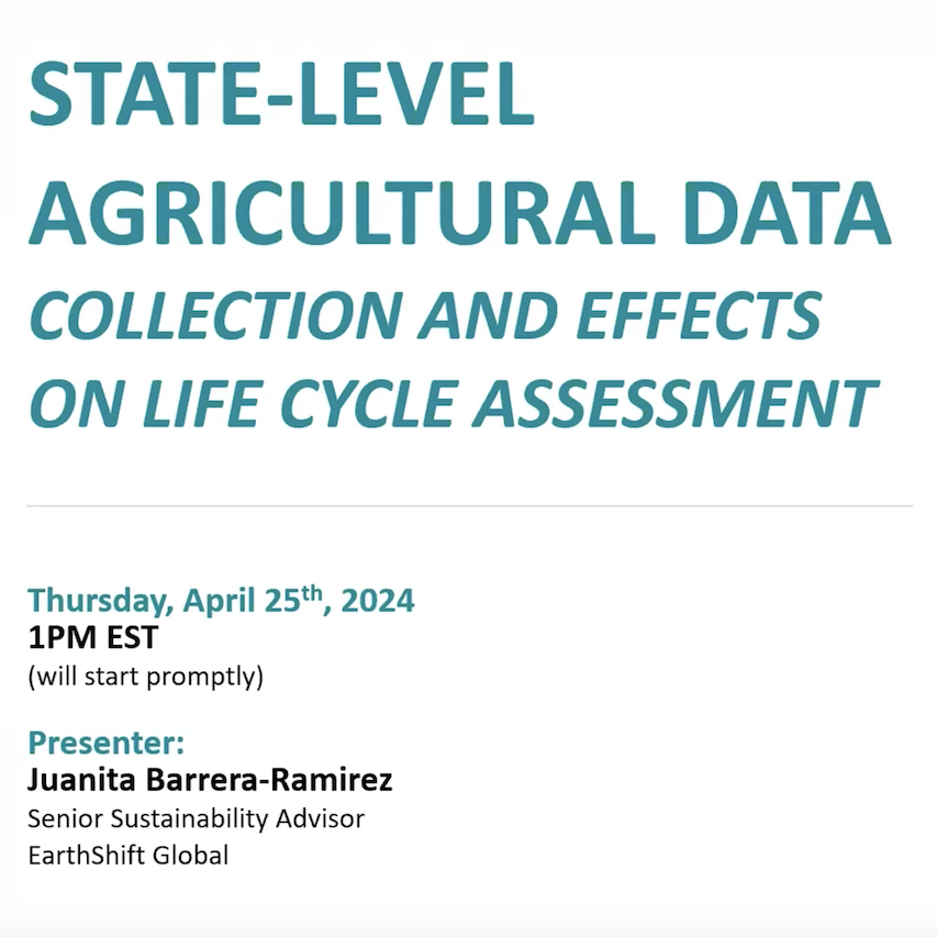 State Level Agricultural Data webinar introduction