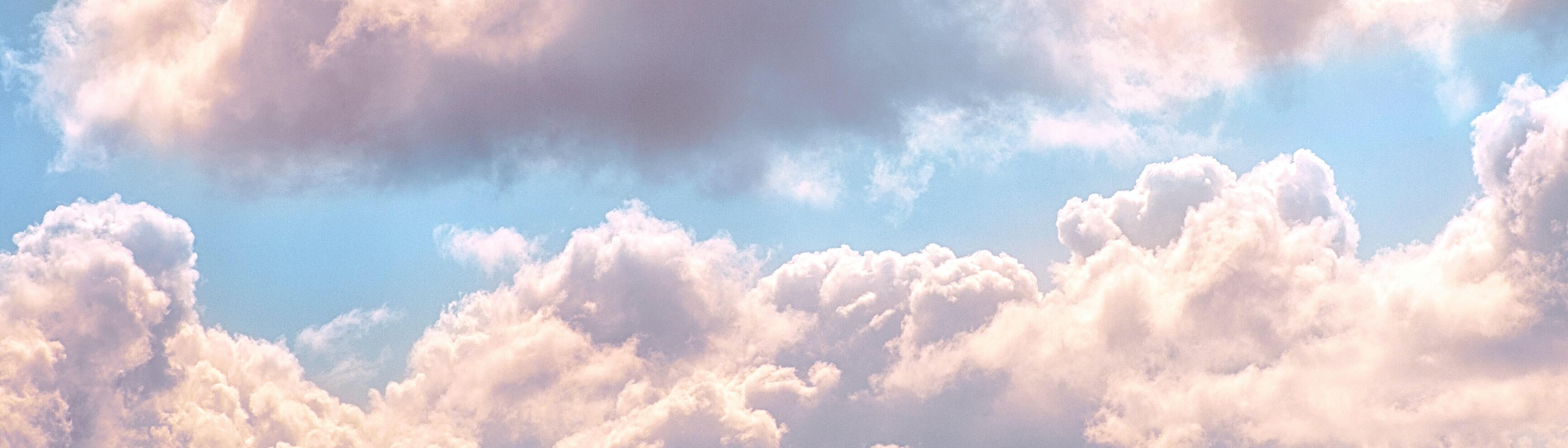 clouds on a sunny day